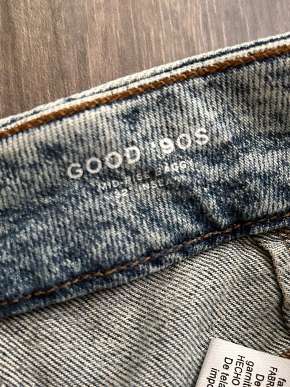 Good American Good 90s Straight Leg Jeans in Blue690 Sz 4/27